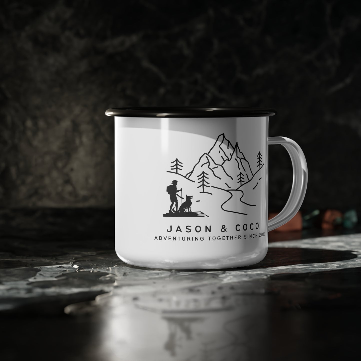enamel camp cup