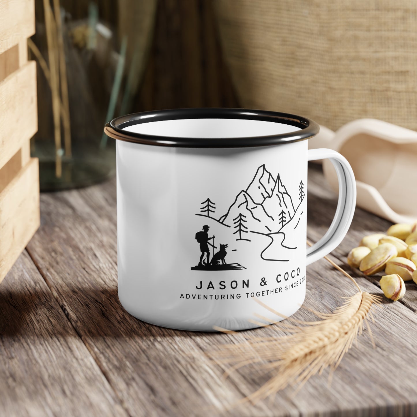 enamel camp cup