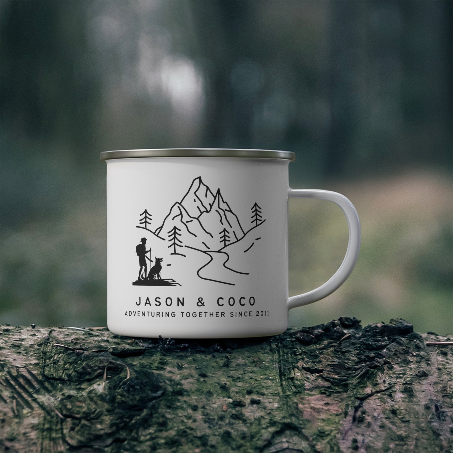 enamel camp cup