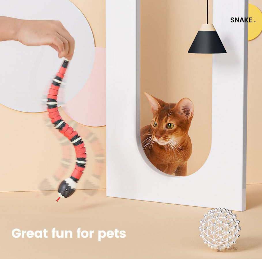 Smart Sensing Snake Cat Toy