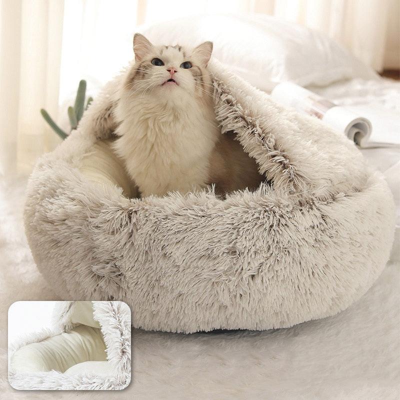 Cozy cave bed