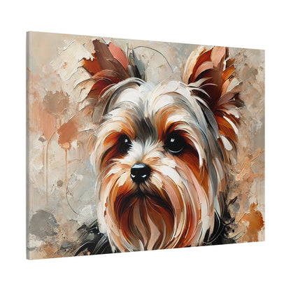 Yorkshire Terrier Oil Canvas Painting Print