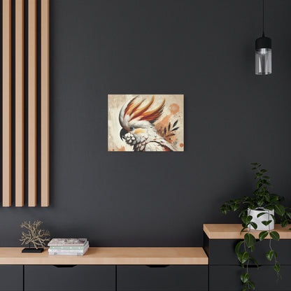 Cockatoo Oil Canvas Painting Print