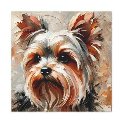 Yorkshire Terrier Oil Canvas Painting Print