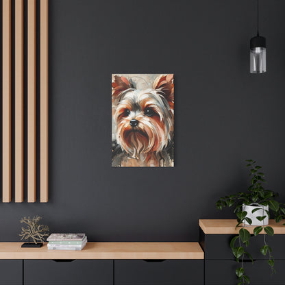 Yorkshire Terrier Oil Canvas Painting Print