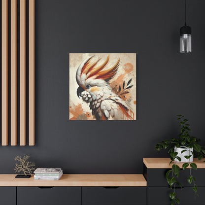 Cockatoo Oil Canvas Painting Print