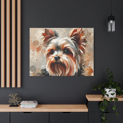 Yorkshire Terrier Oil Canvas Painting Print