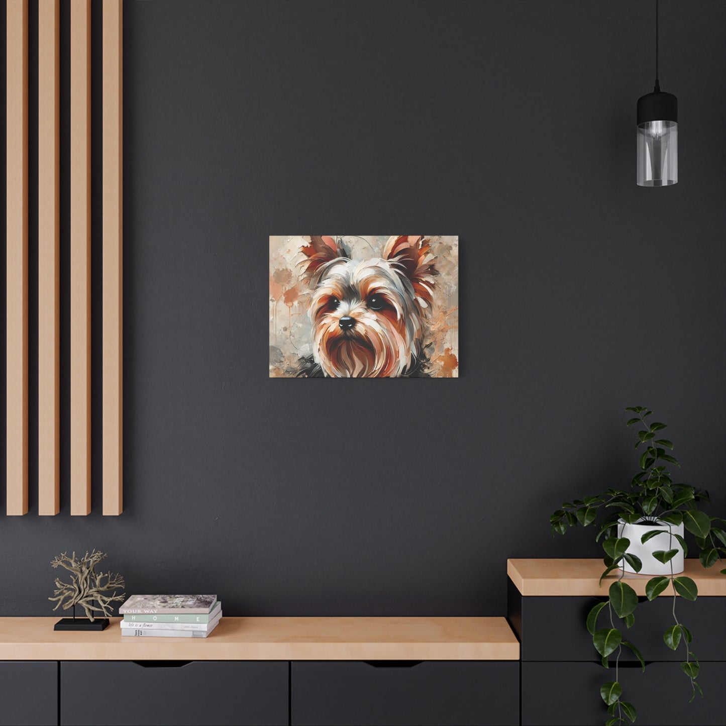 Yorkshire Terrier Oil Canvas Painting Print