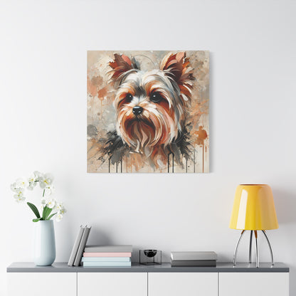 Yorkshire Terrier Oil Canvas Painting Print