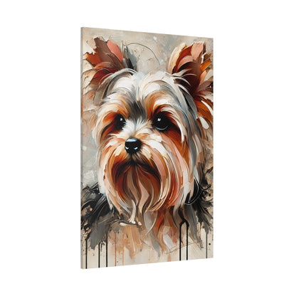 Yorkshire Terrier Oil Canvas Painting Print