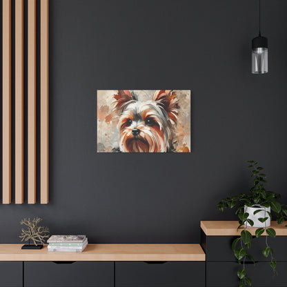 Yorkshire Terrier Oil Canvas Painting Print