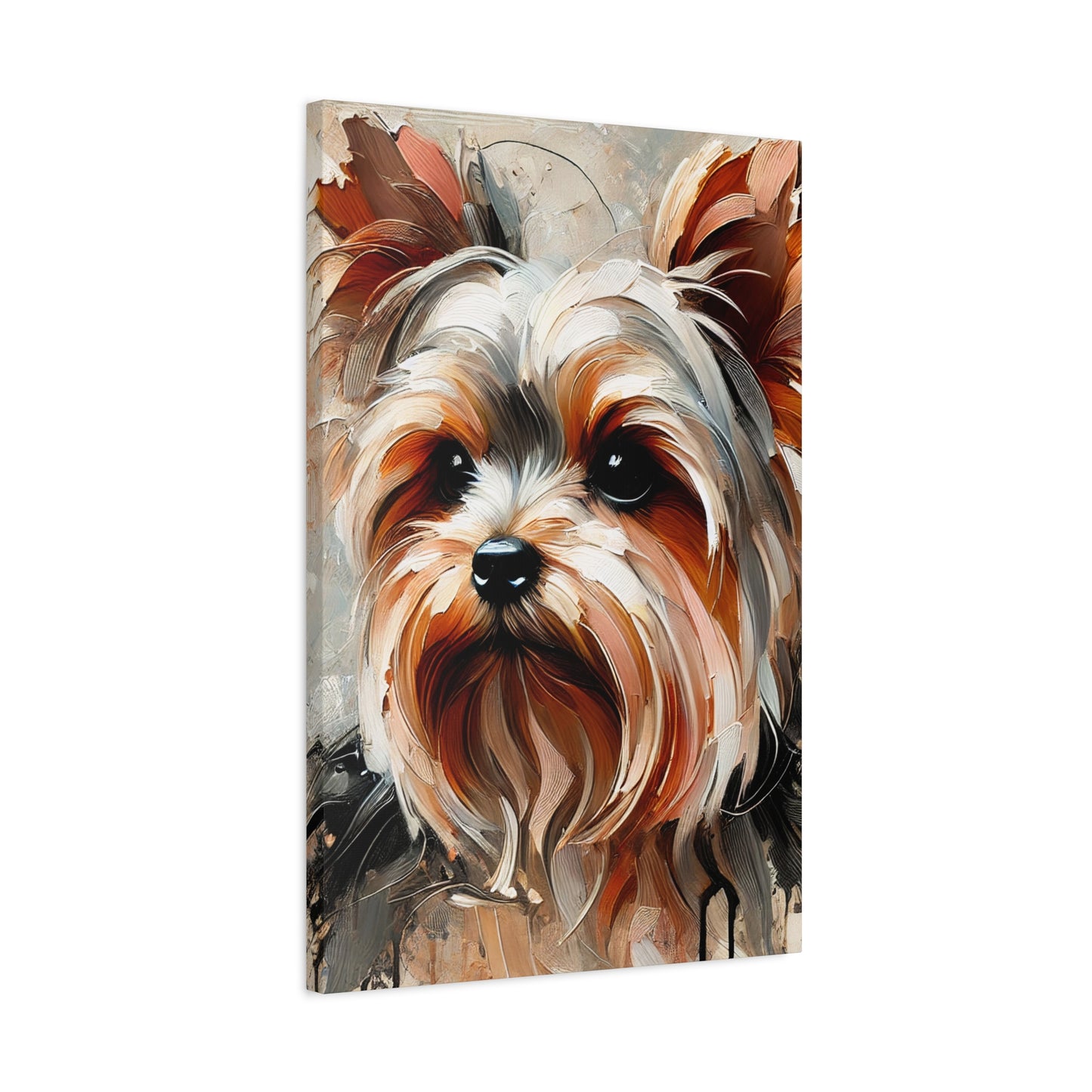 Yorkshire Terrier Oil Canvas Painting Print