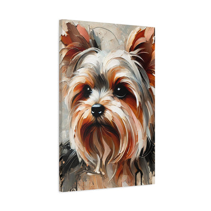 Yorkshire Terrier Oil Canvas Painting Print