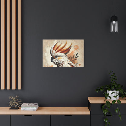 Cockatoo Oil Canvas Painting Print