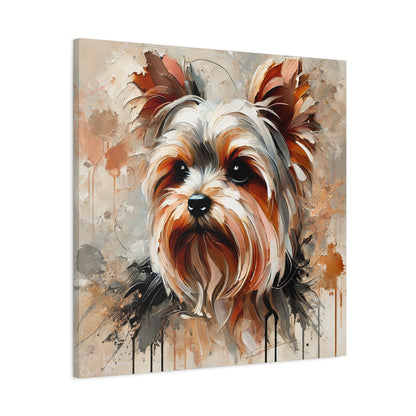 Yorkshire Terrier Oil Canvas Painting Print