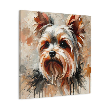 Yorkshire Terrier Oil Canvas Painting Print