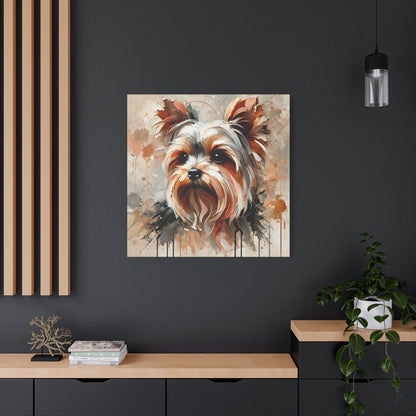 Yorkshire Terrier Oil Canvas Painting Print