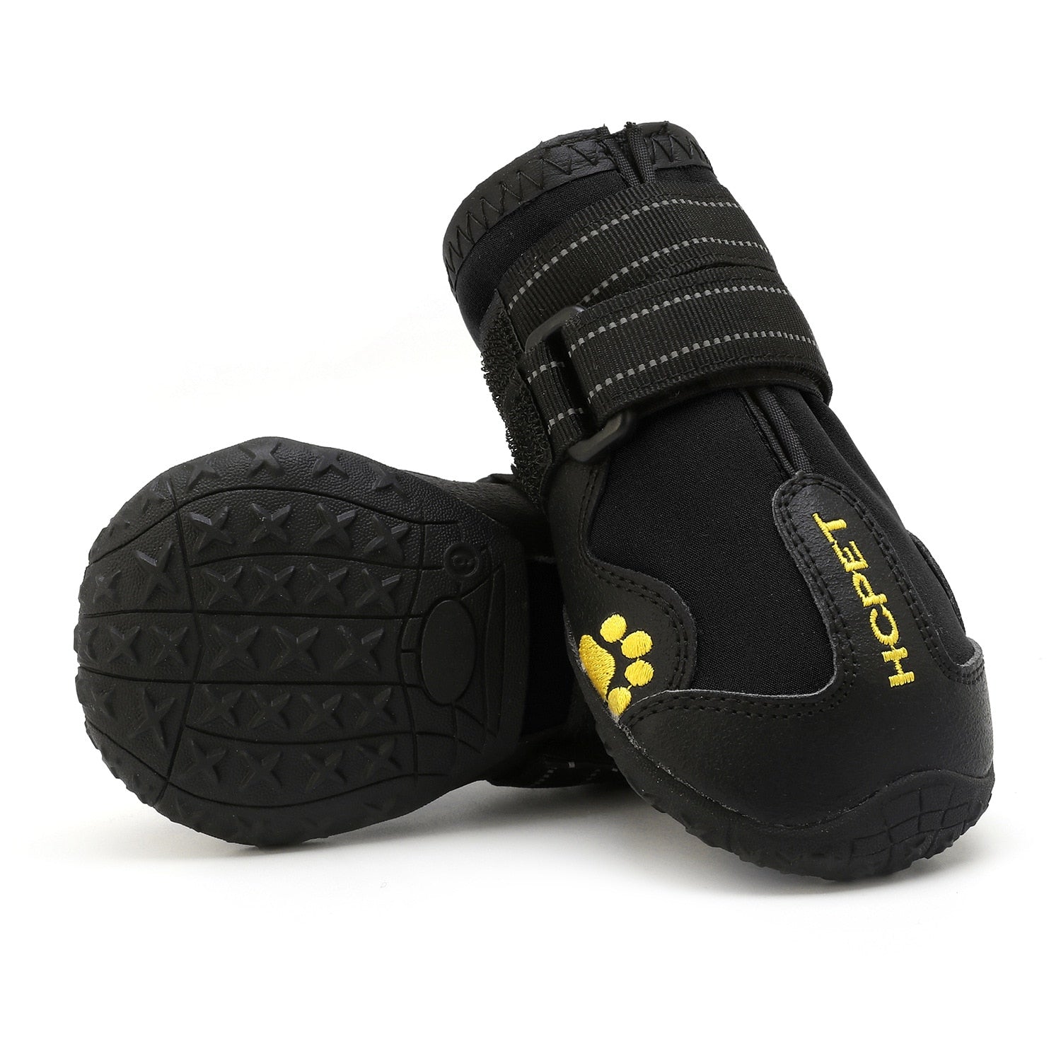 Black 2024 dog shoes