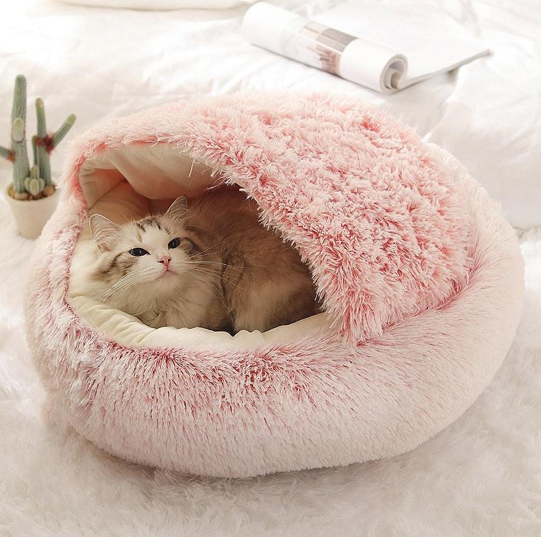 Cozy cave bed