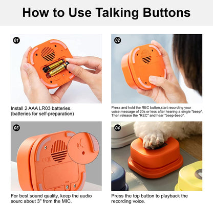 Dog Talking Buttons Mat - karuna
