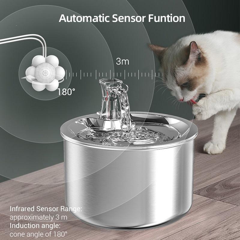 Stainless Steel Cat Water Fountain - karuna